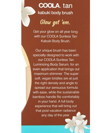 Coola Sunless Self Tanner Kabuki Body Brush - Organic Tanning Lotion Applicator - Buy Online on GoSupps.com