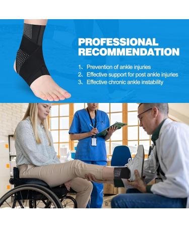 Seektop Ankle Brace for Plantar Fasciitis Relief - Strong Compression & Stabilizers for Achilles Tendonitis & Sprained Ankles - Ideal Support for Volleyball Running & Basketball - Large Size - Buy Online on GoSupps.com