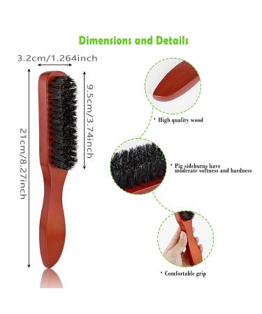 Sivlki Wild Boar Bristle Hair Brushes - 2 Pack Sleek Bun & Styling Brush for Long Thick Curly Wavy & Dry Hair - Buy Online on GoSupps.com