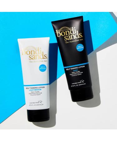 Bondi Sands Self Tanning Lotion - Light/Medium 200ml | Achieve a Natural Sun-Kissed Glow - Buy Online on GoSupps.com