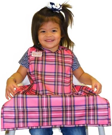 BIB-ON Full-Coverage Bib & Apron for Infant Baby Toddler 0-4 (Pink Plaid) - Buy Online on GoSupps.com