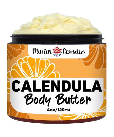 Calendula Body butter/No artificial ingredients/Organic Cocoa & Shea butter / 100% Natural & lightweight // Made in Canada - Muslim Cosmetics - Calendula Body butter (4oz (120ml))