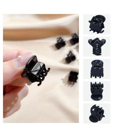 Ikadiya 36 Mini Hair Clips - Small 1cm Non-Slip Claw Clips for Kids & Adults - Black Jaw Clips for Design & Everyday Use - Buy Online on GoSupps.com