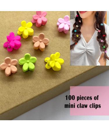 100 Pcs Colorful Flower Baby Hair Clips for Girls with Box - Toddler Hair Accessories - Buy Online on GoSupps.com