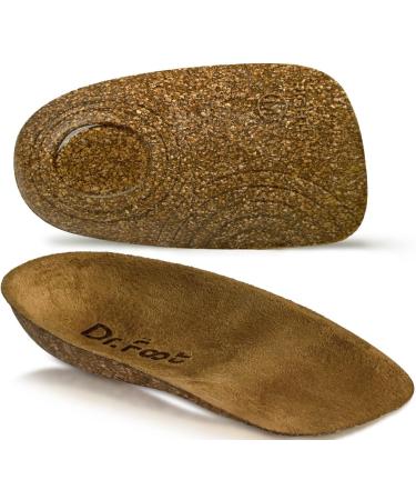 Dr.Foot Heel Cups for Plantar Fasciitis Relief Heel Cushions for Heel Pain and Heel Spurs for Men Women (Large (Women's 9-13 Men's 8-13))