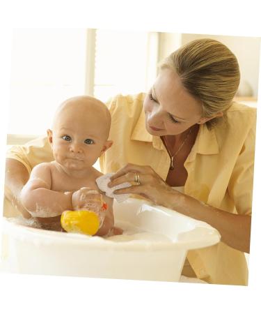 Minkissy 12 Pcs Children's Bath Sponge Set | Mesh Bath Puff & Loofah Scrubber - Beige | Perfect for Gentle Cleaning & Fun Bath Time - Buy Online on GoSupps.com