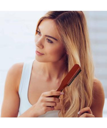 Kunoli Wild Boar Brass Hair Brush - Teasing & Touping Brush for Sleek Buns & Natural Hair Care - Buy Online on GoSupps.com