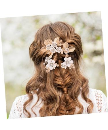 HAPINARY 1 Set Leaves and Flowers Hair Comb Wedding Hair Accessories for Brides Flower Hair Combs Flower Hair Clips for Women Bride Headpieces for Wedding Hair Accessories for Bridesmaids - Buy Online on GoSupps.com
