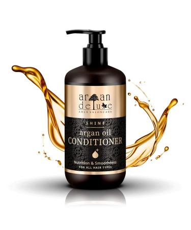 Argan deluxe hair conditioner for women and men - argan oil hair rinsing for dry broken smooth & curly hair - hair care with argan oil made of Morocco - 300 ml - Buy Online on GoSupps.com