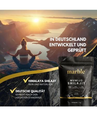  Marble Shilajit 120 Capsules of Original Himalayan Milk with MCT Oil Ultra-strength in a sachet 1500 mg daily dose - Buy Online on GoSupps.com
