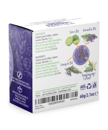 BAMBOEARTH Organic Lavender Solid Shampoo Bar & Conditioner Combo - Natural Plant Based Hair Soap with Zero Waste Packaging - Buy Online on GoSupps.com