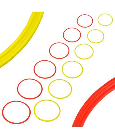 BlueDot Trading Agility & Speed Rings (6 Pieces) Yellow/Orange