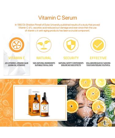 Vitamin C Serum for Face - Hyaluronic Acid Anti-Aging Serum Brightens Dark Spots & Evens Skin Tone | 30 ml - Buy Online on GoSupps.com