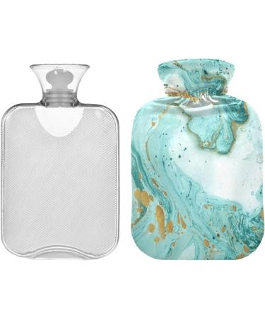 Marble Hot Water Bottle with Cover - 1L Pain Relief for Hands & Feet | Heat & Cold Therapy - Buy Online on GoSupps.com