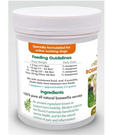 Vet's Advantage 100% Pure Boswellia Powder for Dogs - Supports Joint and Hip Health And Provides Natural Control of Pain and Inflammation for Dogs and Cats - Buy Online on GoSupps.com