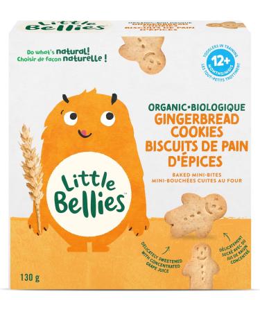 Little Bellies Organic Gingerbread Cookies (Pack of 5 x 130g Individual Packs) - Buy Online on GoSupps.com