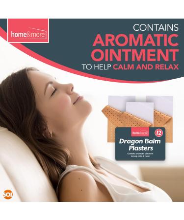 12pk Dragon Balm Plasters | Adhesive Heat Patches for Back, Neck, Shoulder & Muscle Pain | Knee Arthritis Relief | Self-Adhesive Heat Patch 15cm - Buy Online on GoSupps.com