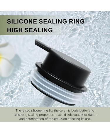 Cozhyess 400ml Ceramic Soap Dispenser - Manual Hand Sanitizer Pump for Shampoo Lotions & Liquid Soaps - Buy Online on GoSupps.com