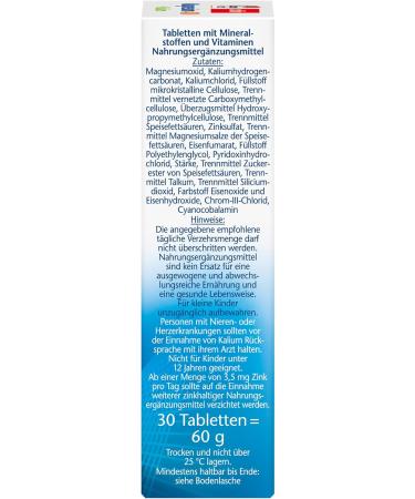 Buy Double Heart Magnesium + Potassium 400 - Supports Muscle Function - 30 Tablets for Optimal Health | International Shipping Available - Buy Online on GoSupps.com