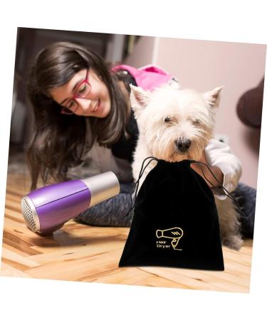 Beavorty 4 Pcs Hair Dryer Bag Hair Dryer Storage Organizer Multifunction Travel Cosmetic Bag Flannel - Buy Online on GoSupps.com