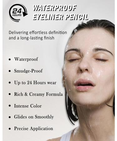  Lestpola Set of 2 brown gel eyeliners for older women cream smooth and matte waterproof long-lasting smudge-proof with sharpener hypoallergenic for sensitive eyes gifts for - Buy Online on GoSupps.com