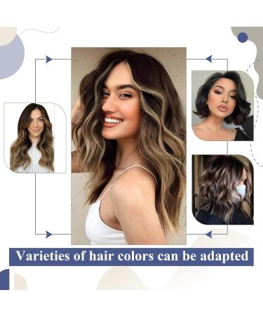 LAAVOO Ombre Tape-In Hair Extensions - Real Hair Balayage Black to Brown & Caramel Blonde 40cm 10PCS #1B/4/27 - Buy Online on GoSupps.com