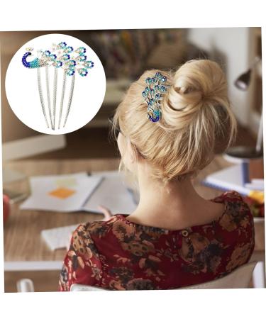 Diamond Phoenix Hair Comb Rhinestones Flowers Vintage Bridesmaid - Buy Online on GoSupps.com
