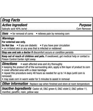 Maximum Strength Salicylic Acid CornStick Remover 0.2 Oz | Effectively Remove Corns with Solid-Stick Formula - Buy Online on GoSupps.com