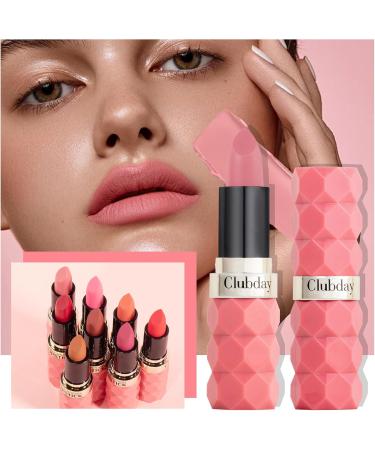 INTEROOKIE Diamond Cut Matte Lipstick NonFading NonStick Velvet Lip Color for Beautiful Lips 8 Standard 7 - Buy Online on GoSupps.com