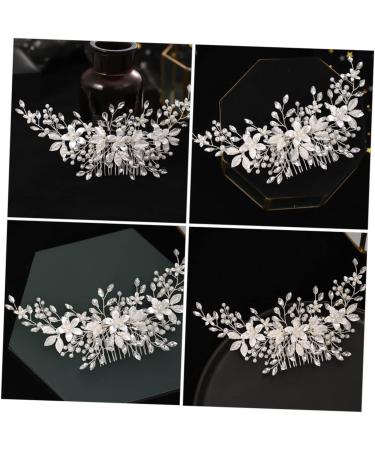 POPETPOP Alloy Pearl Hair Comb Bride Hair Comb Imitation Pearl Headdress Headwear Decor Pearl Headpiece Bridal Headdress Pearl Hair Combs Bridal Headwear Bridal Pearl Headwear - Buy Online on GoSupps.com