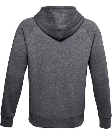 Under Armour Men's Rival Fleece Full Zip Hoodie - Pitch Gray/Light Heather - Large - Buy Online on GoSupps.com
