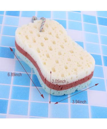 3-Piece Bath Sponge Set | Soothing Shower Sponges for Cleaning & Exfoliating | International Shipping - Buy Online on GoSupps.com