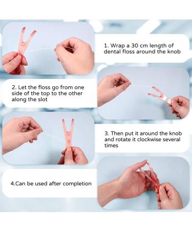 Buy Dental Floss Holders & Flossers - Pink + Blue Flat Wire Replacement Racks for Optimal Oral Care - Buy Online on GoSupps.com