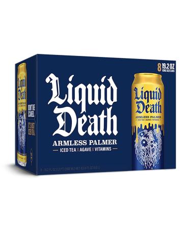 Liquid Death Iced Black Tea Armless Palmer 19.2 oz King Size Cans (8-Pack) - Buy Online on GoSupps.com
