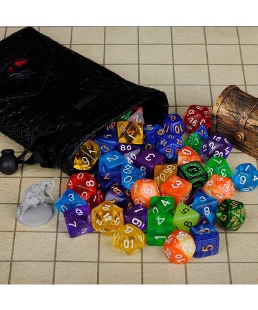 PU Leather Drawstring Dice Pouch for RPG & D&D Games - Buy Online on GoSupps.com