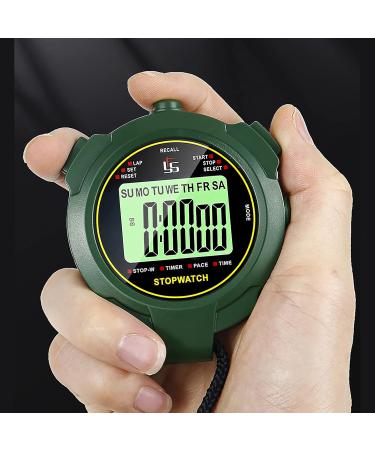 Digital Stopwatch with Whistle for Swimmers | 2 Memory Functions & Light | Mute Sports Timer - Buy Online on GoSupps.com