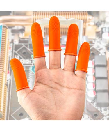 Pufeuoo 200Pcs Latex Finger Covers - Anti Slip Finger Protectors for Sewing, Adhesives, Gardening and Wax - Buy Online on GoSupps.com