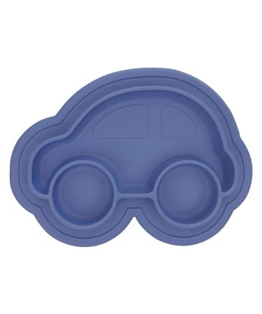 Kushies Siliplate Silicone Suction Plate for Toddlers  BPA  PVC & Phtalate Free Blue Color