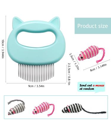 Cat and Dog Massage Grooming Comb Set | Pet Hair Remover for Matted Fur | Deshedding Tool for Cats and Dogs | Shell Comb Design | 3+1pcs - 3 Colors - Buy Online on GoSupps.com
