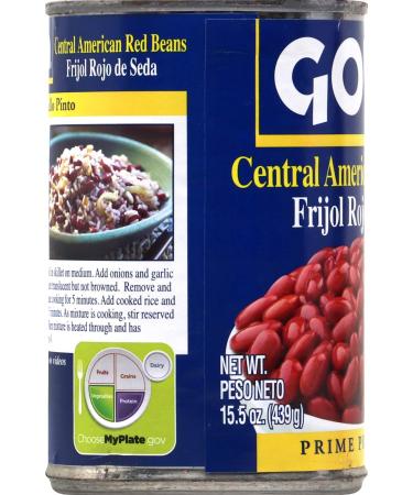 Goya Foods Central American Red Beans 15.5 oz (Pack of 24) - Authentic Flavor, Convenient Bulk Pack - Buy Online on GoSupps.com