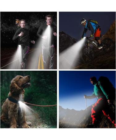 2Pack LED Rechargeable Night Running Lights - Clip On Magnetic Safety Gear for Joggers & Pets - Waterproof & Reflective - Buy Online on GoSupps.com