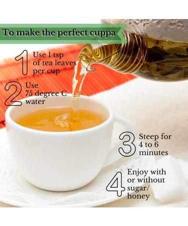 Simpli-Special Plum Kombucha Sencha Green Loose Leaf Tea 100g | Refreshing Hunan Province Green Tea with Sweet Fruity Flavor | Hot or Iced | Resealable Pouch - Buy Online on GoSupps.com