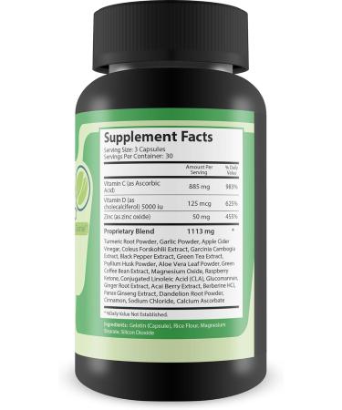 Immune Detox Toxibinder Pro | Natural Detox & Immune Support Supplement - Cleanse Toxins with Psyllium Vitamin C Ginger Zinc & Dandelion Root - Buy Online on GoSupps.com