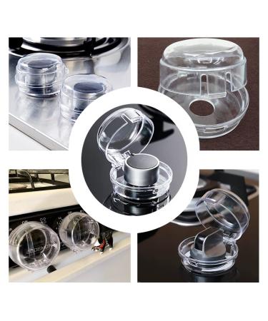 8-Piece Stove Switch Protection Set | Child Lock Covers for Gas Stove Knobs | Oven Safety for Kids | Transparent Protective Covers | Ideal for Cookware - Buy Online on GoSupps.com