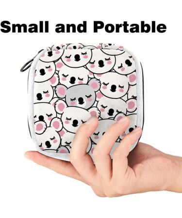 GIAPB Animal Pink Bear Sanitary Napkin Storage Bag - Period Tampon Makeup Pad Pouch Color992 - Buy Online on GoSupps.com