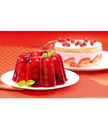 Premium Red Leaf Gelatin with Real Carmine - Gluten-Free 50 Sheets (50x12g) for Desserts Fillings & Baking - Shop Internationally! - Buy Online on GoSupps.com