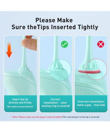 COSLUS Water Dental Flosser Pick - 4 Modes Cordless & Portable IPX7 Waterproof Teeth Cleaner 300ML Tank for Home & Travel - FC5360 Green - Buy Online on GoSupps.com