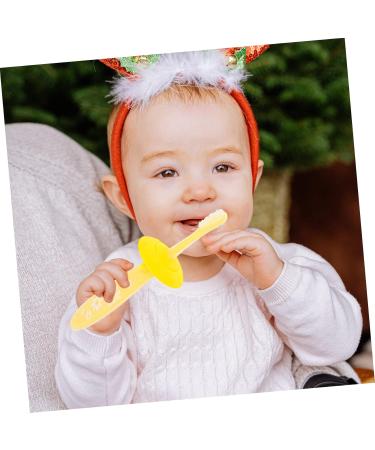 Gatuida 2 Pack Food Grade Silicone Toothbrush for Infants & Toddlers | Safe & Soft Baby Toothbrushes for Oral Care - Buy Online on GoSupps.com