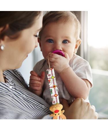 Intoximt Pacifier Clips - Safe & Stylish Baby Pacifier Clips for Christmas | Perfect for Drooling & Teething - Buy Online on GoSupps.com