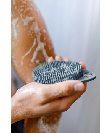 Scrub-dub Premium Antimicrobial Scalp & Body Scrubber - Made in USA | Face Exfoliator for Dandruff | Glacier Blue - Buy Online on GoSupps.com